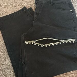 Women’s black denim jeans